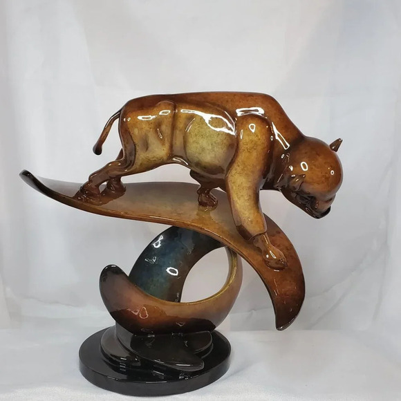 2005 Imago Buffalo Run Gold Ceramic Sculpture signed Stephen Herrero *READ* - Picture 11 of 16